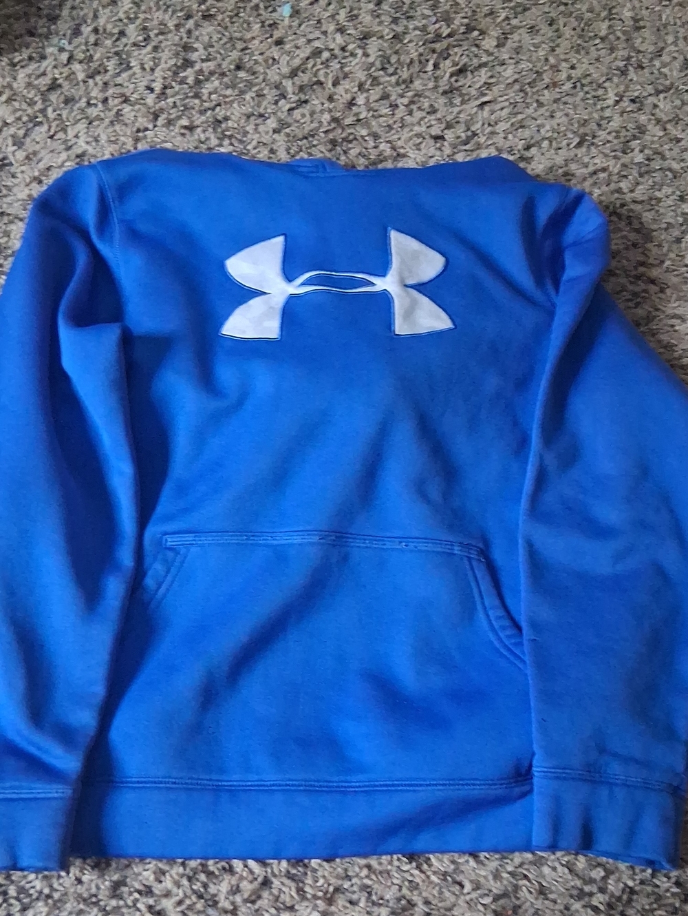 Under Armour Royal Blue Hoodie with White Logo